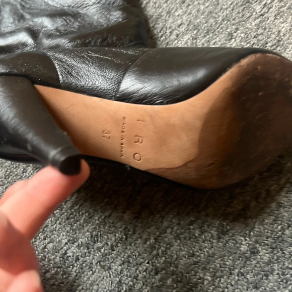 Iro MALOOFA BOOT IN BLACK, size 37 - Picture 9 of 13